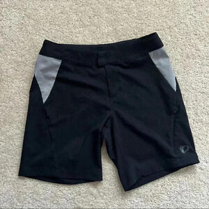 Pearl Izumi Black/Grey 8” Ride Bike Run Canyon Shorts 19211703 Women’s Sz Medium